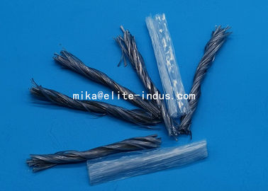 Macro Synthetic Fiber 48mm 54mm 65mm For Concrete Reinforcement